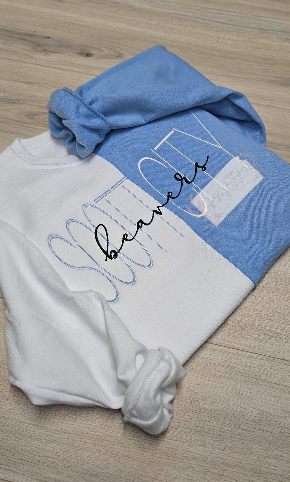 Custom 2 Tone Embroidered Sweater