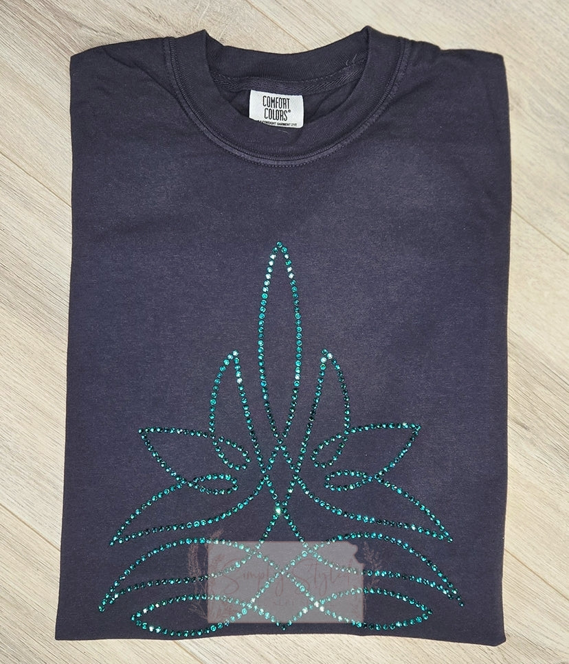 Rhinestone Boot Stitch Tee