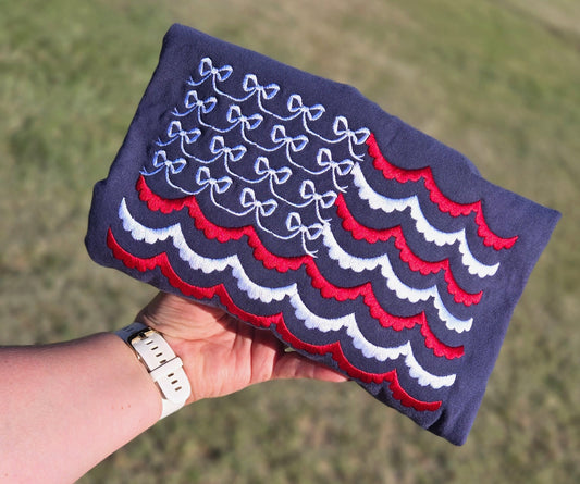 Bow American Flag Tee