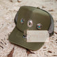 Olive Embellished Trucker Hat