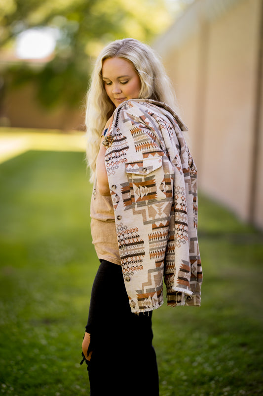 Aztec Western Shacket