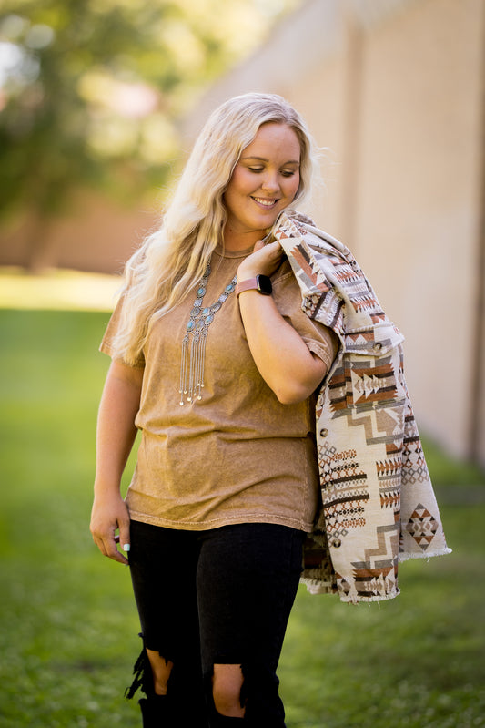 Basic Mineral Washed Tee