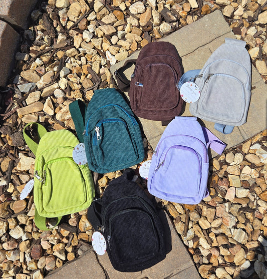 Corduroy Sling Bag