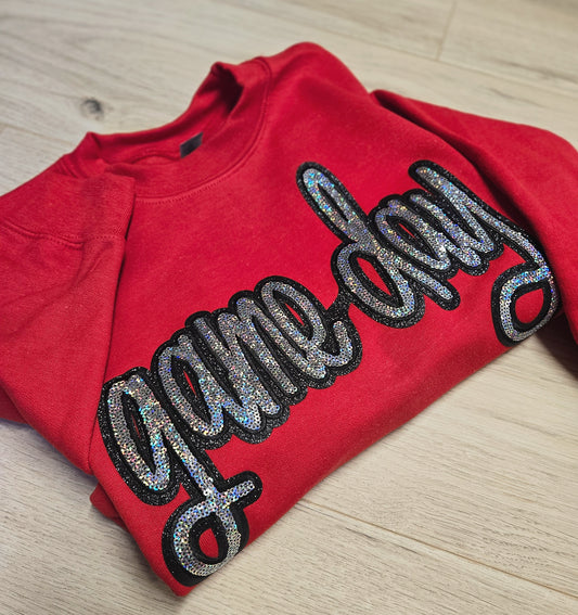 Game Day Sequin Crewneck Sweater PRE-ORDER