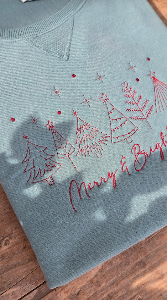 Merry & Bright Christmas Crewneck