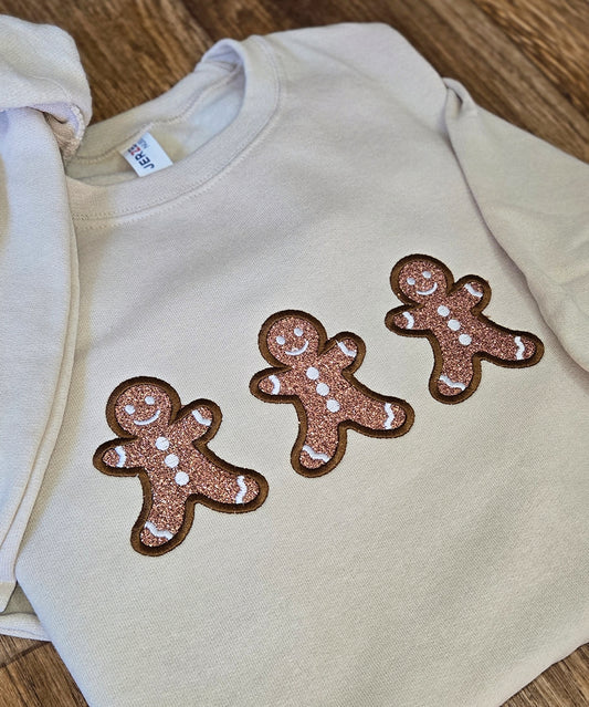 Glitter Gingerbread Crewneck