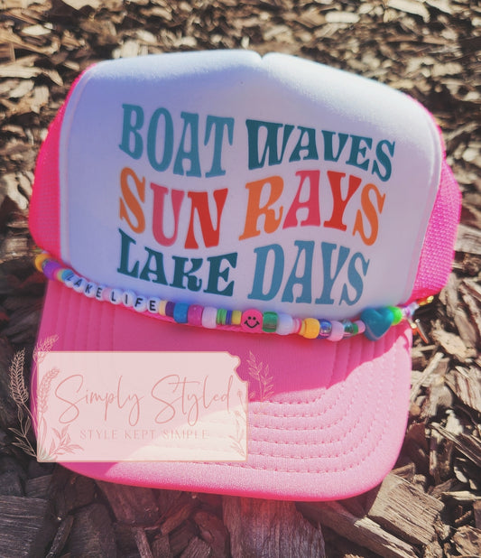 Boat Waves Trucker Hat