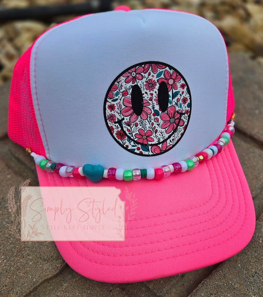 Smiley Face Trucker Hat