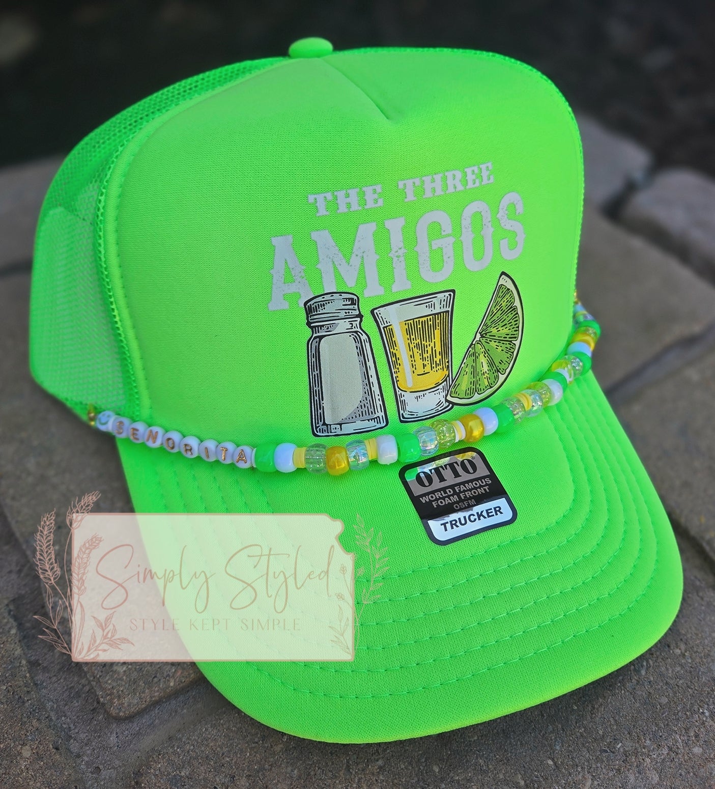 Neon Margaritaville Summer Hat