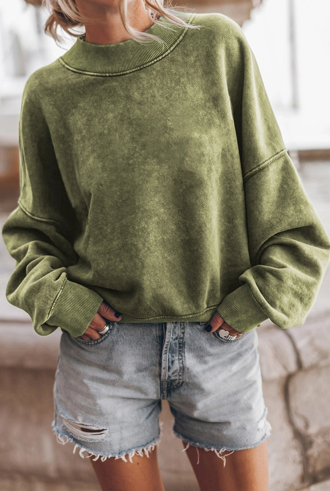 Vintage Wash Crewneck Pullover