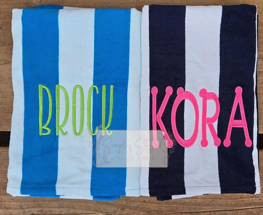 Personalized Beach Towels *READ DESCRIPTION*