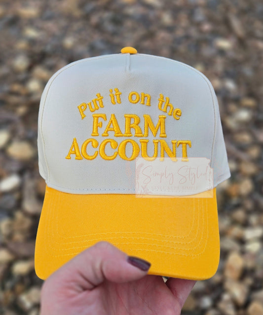 Farm Account Embroidered Hat