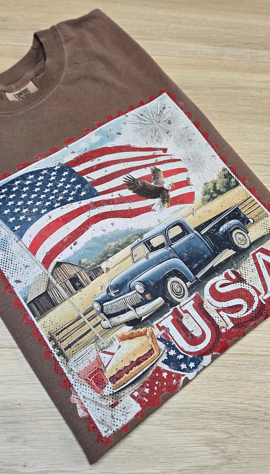 Vintage USA Stamp Tee [PRE-ORDER]