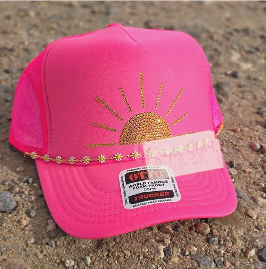 Golden Hour Rhinestone Hat