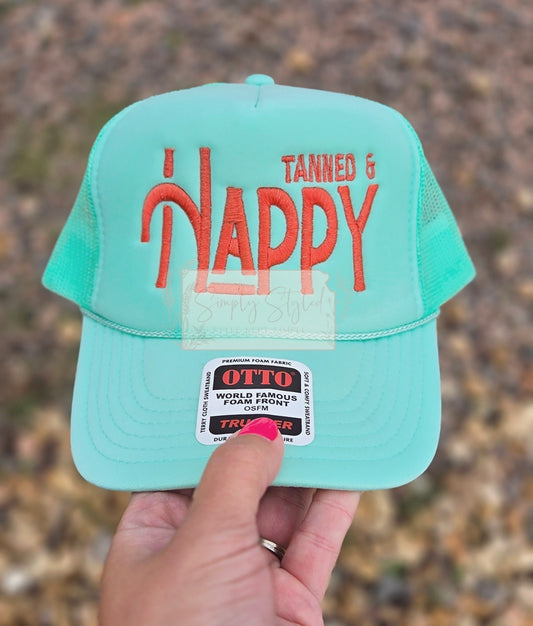 Tanned & Happy Trucker Hat