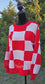 Checkered Knit Sweater